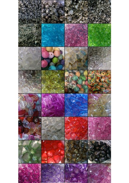 Rengarenk Plastik Boncuk 70 kg - Renkli Takı Malzemesi modelleri