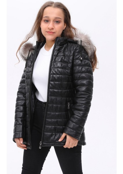 Kız Çocuk Kapüşonlu Mont modelleri
