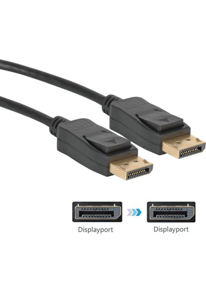 Ata Elektronik 3 Metre Displayport To Displayport Kablosu Display Port Dp Bağlantı 3m