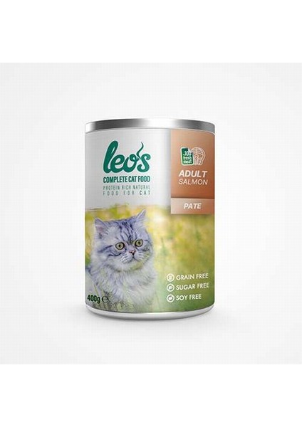 Leos Somon Balıklı Ezme Kedi Konservesi 400 Gr