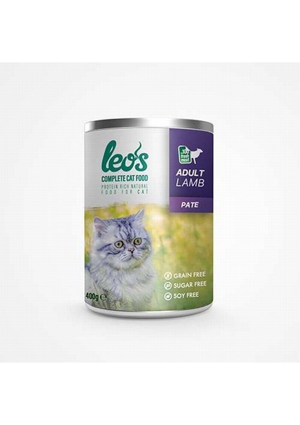 Leos Kuzu Etli Ezme Kedi Konservesi 6x400 Gr