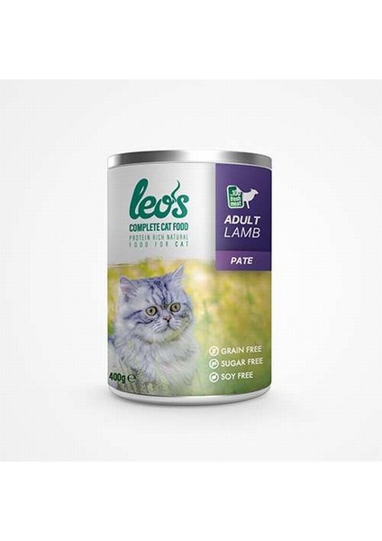 Leos Kuzu Etli Ezme Kedi Konservesi 12x400 Gr