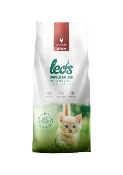 Leos Tavuklu Yavru Kedi Maması 1 Kg