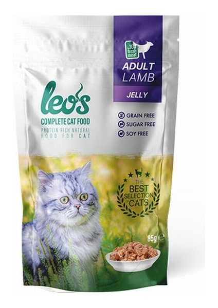 Leos Kuzulu Yetişkin Kedi Yaş Maması Pouch 85 Gr