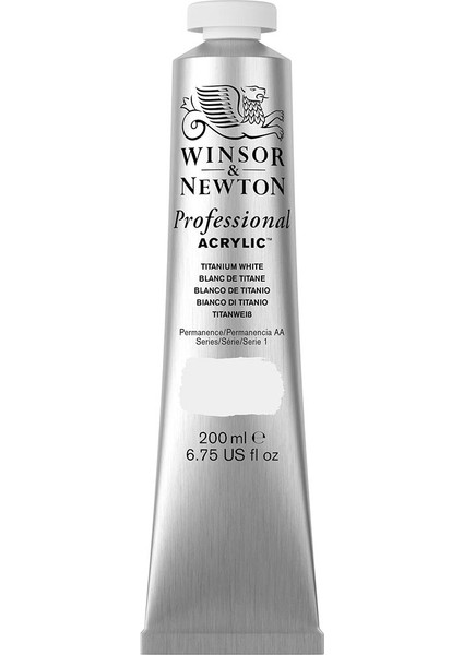 Professional Akrilik Boya 200ML Titanium White 644 S.1