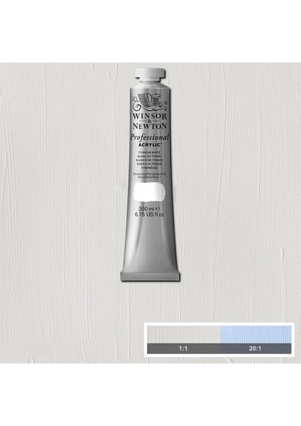Professional Akrilik Boya 200ML Titanium White 644 S.1