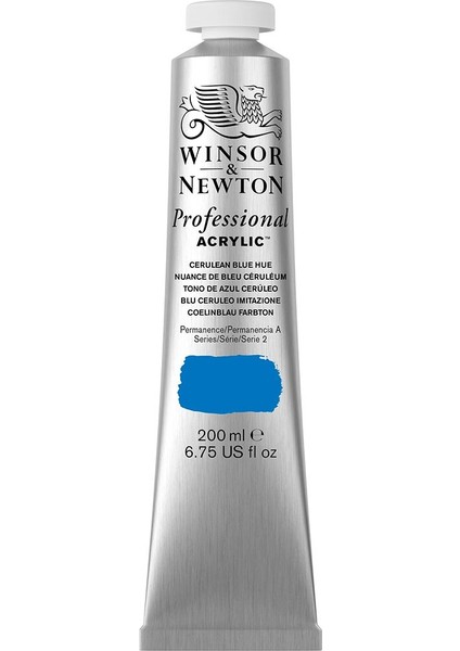 Professional Akrilik Boya 200ML Cerulean Blue Hue 139 S.2