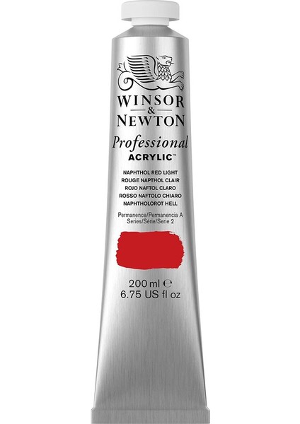 Professional Akrilik Boya 200ML Naphthol Red Light 421 S.2