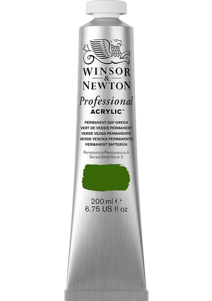Professional Akrilik Boya 200ML Permanent Sap Green 503 S.3