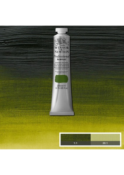 Professional Akrilik Boya 200ML Permanent Sap Green 503 S.3