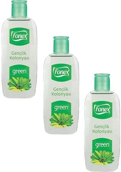 Gençlik Kolonyası Green 160ML x 3 Adet