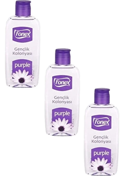 Gençlik Kolonyası Purple 160ML x 3 Adet