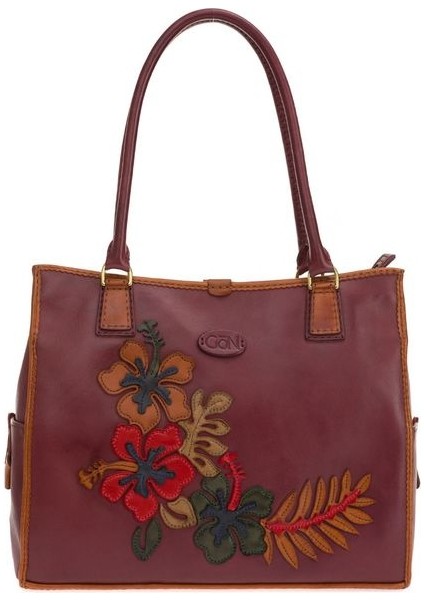 Hawai Mor Deri/renkli Kadın Omuz Çantası 153 Hawai