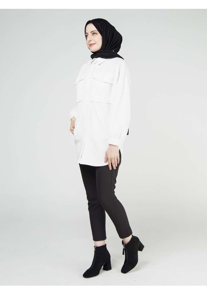 Büyük Cepli Kapitone Gömlek modelleri
