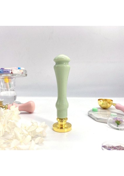 Mum Mühürü Sapı 4 Farklı Pastel Renkde Plastik Alaşım M8 Dişli Yeşil
