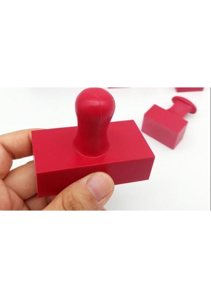 Mühür Kauçuk Alaşım Kırmızı Kaşe Dikdörtgen 17X35MM fırsatları