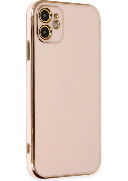 Apple iPhone 12 Kılıf Volet Silikon - Pembe