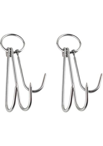 2 Paket Paslanmaz Çelik Et Kancaları Jambon Ördek Işleme Barbekü Kanca Alet (Yurt Dışından) fiyatları