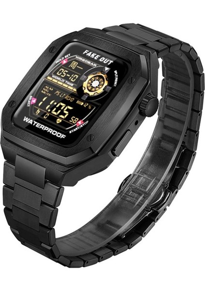 Apple Watch 7 8 45MM Paslanmaz Çelik Zırh Armor Tme Kasa Kordon fiyatları