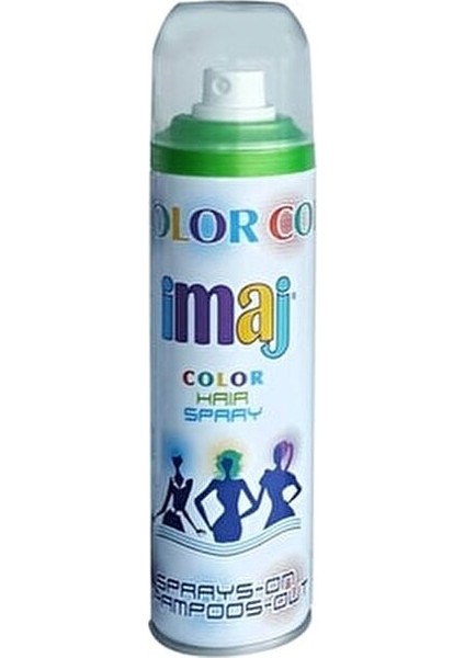 Imaj Renkli Saç Spreyi Yeşil 100 ml