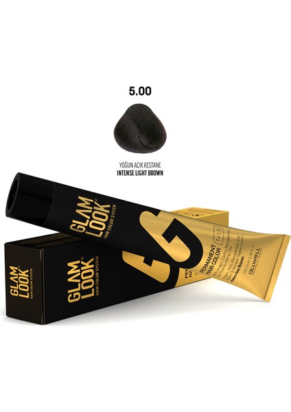 Glamlook Hair Color Intense Lıght Brown/Yoğun Açık Kestane 5.00 100 Ml
