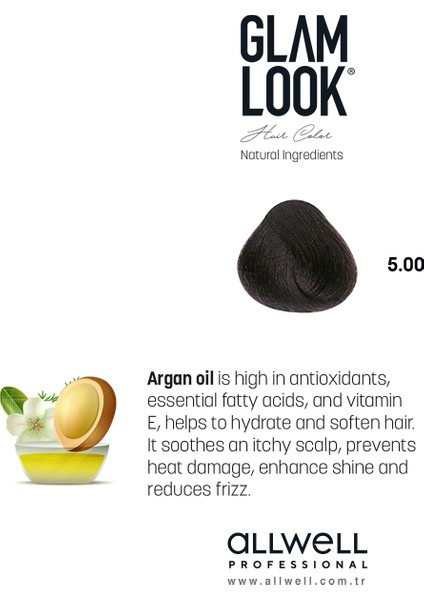 Glamlook Hair Color Intense Lıght Brown/Yoğun Açık Kestane 5.00 100 Ml