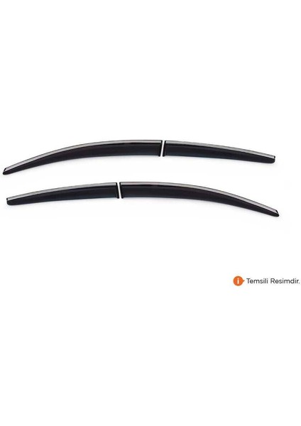 Sunplex Renault Clio 5 Kromlu Cam Rüzgarlığı 4 Parça 2019 ve Sonrası