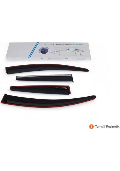 Sunplex Renault Clio 5 Kromlu Cam Rüzgarlığı 4 Parça 2019 ve Sonrası fiyatları