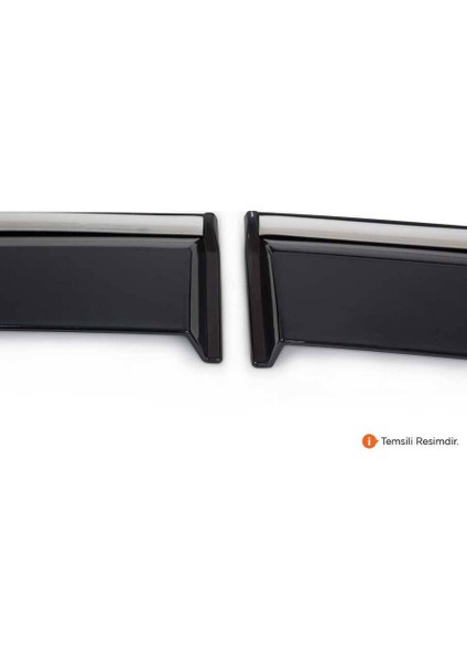 Sunplex Renault Clio 5 Kromlu Cam Rüzgarlığı 4 Parça 2019 ve Sonrası fırsatları