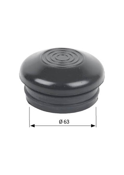 Süt Sağma Makinesi Şase Tapası (Ø63 mm)