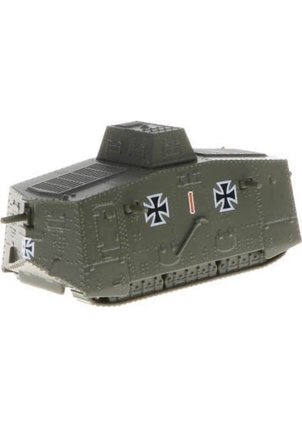 2X1/100 Alman A7V Tank Ağır Araç Modeli Çocuk Oyuncak Hediyesi 2 Adet (Yurt Dışından)