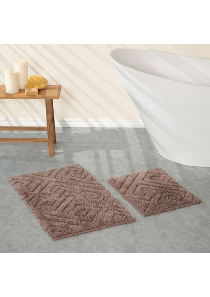 Elite Kahve Paspas Set 50X80 cm 50X40 cm