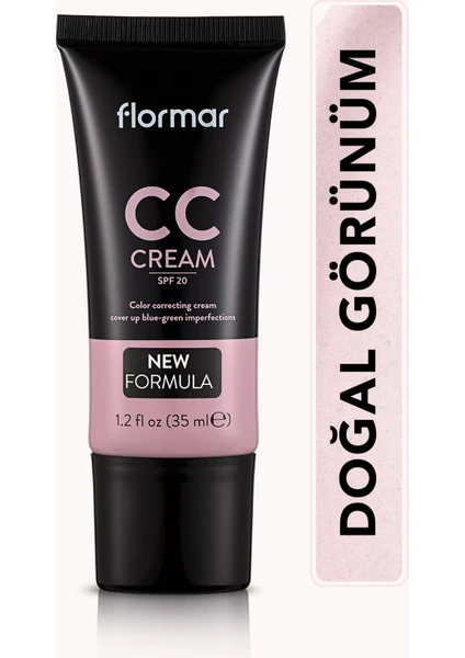 Flormar-Koyu Lekeli Ciltlere Özel Mavi ve Mor Renk Dengeleyici Anti-Dark Circles CC Krem (CC03 Pembe Bazlı Ten Rengi) 8690604534722