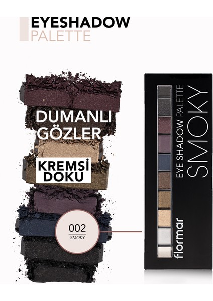 -Yoğun Pigmentli ve Kremsi Dokulu Eyeshadow Palette 10 Renkli Far Paleti (002 Buğulu Makyaj Tonları) 8690604479535 indirimleri