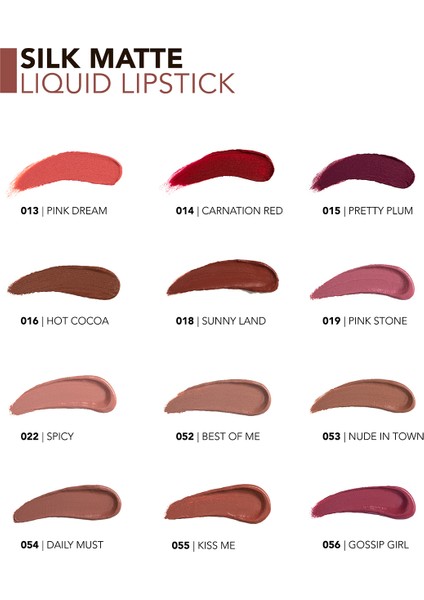 - Ruj - Silk Matte Liquid Lipstick 004 Daisy 8690604397334 33000021