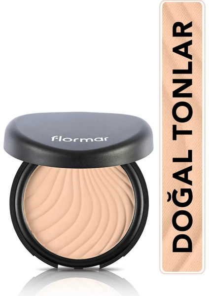 Flormar-Mat ve İnce Yapılı Compact Powder Kapatıcı Pudra (090 Açık/Orta Soğuk Alt Ton) 8690604400904