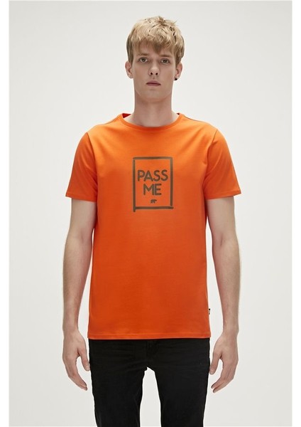 Pass Me Erkek T-Shirt Turuncu 23.01.07.022
