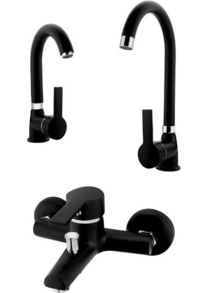 Delta 3'lü Set Siyah