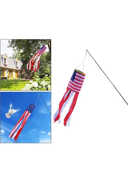 Amerikan Abd Bayrağı Windsock Party Pc'ler (Yurt Dışından) indirimleri