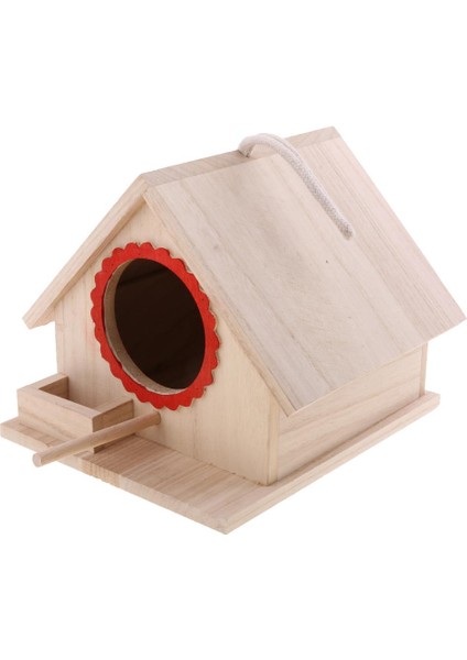 Rustik Kuşlar Kafes Bahçe Süsleme Cep Kuş Yuvası Birdhouse Ahşap Kuş Evi (Yurt Dışından)