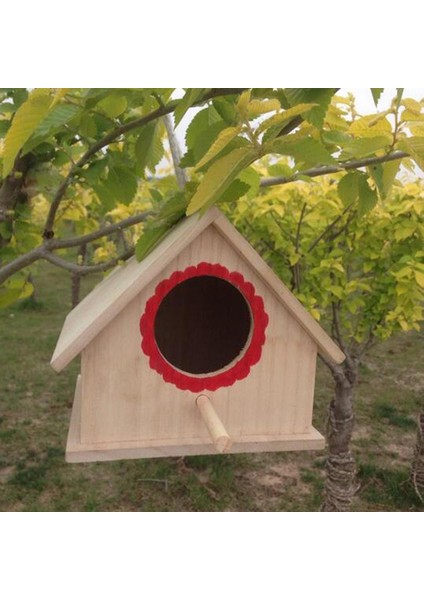 Rustik Kuşlar Kafes Bahçe Süsleme Cep Kuş Yuvası Birdhouse Ahşap Kuş Evi (Yurt Dışından)