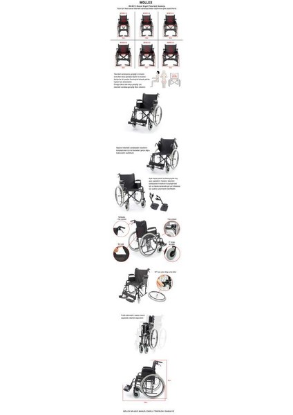 WG-M313 Manuel Tekerlekli Sandalye indirimleri