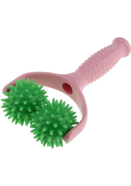 Y Şeklinde Dikenli Masaj Topu Masaj Tam Vücut Bacak Pembe+Sarı Pembe Sarı (Yurt Dışından)