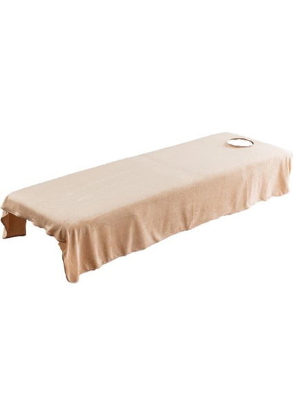 2pcs Velvet Flanel Masaj Masası Kapak Spa Yatağı Topper Sayfası Russet/camel 80X190CM (Yurt Dışından) modelleri