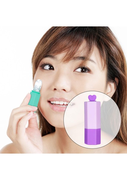 Yeniden Kullanılabilir, Buz Masaj Kupaları Güzellik Silikon Masaj Bakım Soğutma Araçları Cilt Kaldır, Sarı Yeşil (Yurt Dışından) modelleri