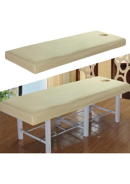 Masaj Masası Kapak Çarşafları Masaj Masası Ev Spa Bej Rahat Nefes Alabilir (Yurt Dışından)