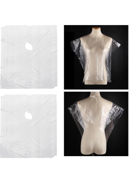 50X Tek Kullanımlık Saç Kesme Pelerin Elbisesi Unisex Salon Kıyafetleri (Yurt Dışından) fiyatları