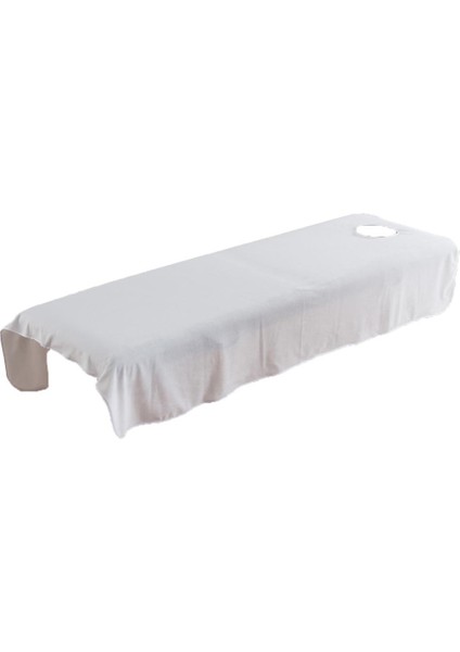 2pcs Yumuşak ve Konforlu Masaj Spa Yatak Düz Sayfa Kılıfı 80X190CM, Russet/beyaz (Yurt Dışından) modelleri