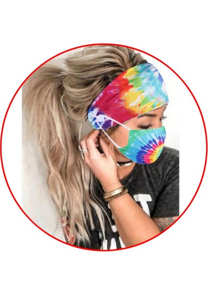 Spor Kafa Bandı Ter Bandında Düğmeli 2x Genişliğinde Esnek Kafa Bandı (Yurt Dışından) modelleri