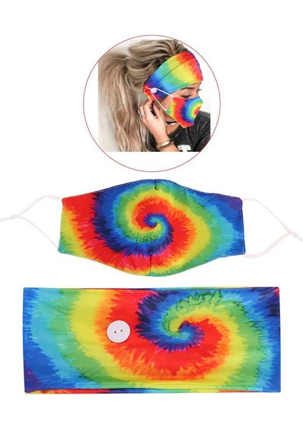 2x Düğmeler Kafa Bandı Bandana Bant Ter Bandı (Yurt Dışından) fırsatları